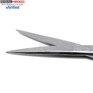 กรรไกรผ่าตัดแบบตรง ขนาด 4.5 นิ้ว ทำจากเหล็กกล้าไร้สนิมคมกริบ ได้รับการรับรองมาตรฐาน CE สำหรับการตัดเนื้อเยื่ออย่างแม่นยำ - Product Image 4