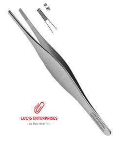 Pinzas de Bayoneta Lucae con Mandíbula Dentada Delicada, Instrumento Quirúrgico de Acero Inoxidable, Pinzas Médicas de Precisión - Product Image 4