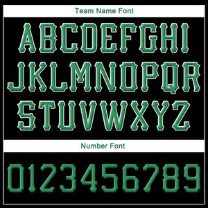 Casquette Snapback réglable personnalisée noire Kelly Green-White - Unisexe Adulte Décontractée Polyester/Coton - Product Image 4