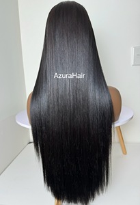 Peluca en Oferta, 28 Pulgadas, Cierre de Alta Calidad 13x4, Peluca Frontal con Trama Trasera, Cabello Humano Virgen 100%, Topper Frontal de Encaje Negro - Product Image 2
