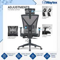 Chaise de bureau ergonomique professionnelle en maille BAKURA avec accoudoirs doux au toucher de qualité supérieure, au prix de gros