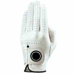 Sweatproof Genuine Leather Golf <b>Gloves</b> for Women Breathable Fit Strong Grip Flexible Palm <b>Moisture</b> Control Hook Loop Closure - Product Image 6