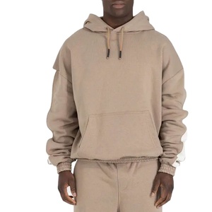 Custom High Quality Fleece 100% Cotton Regular Fit Front Pocket Pullover Hoodie with <b>Waterproof</b> Breathable Features for Men - Product Image 1