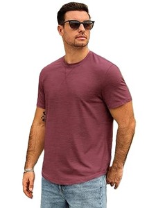 T-shirt pour homme en coton 100% au design unique, style personnalisé, polyester, couleur unie, séchage rapide, tissu de qualité supérieure - Product Image 3