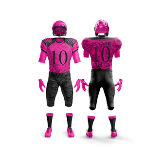 Uniformes de fútbol americano al por mayor de secado rápido, OEM, con diseño personalizado, número, transpirables, de malla, para equipos juveniles. - Product Image 4