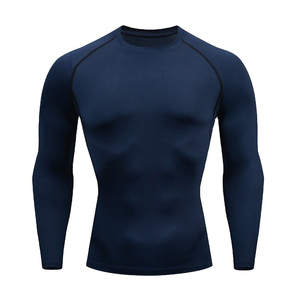 เสื้อรัดกล้ามเนื้อ MMA สำหรับผู้ชาย แบบสั่งทำพิเศษ ทรงเข้ารูป แขนยาว แห้งเร็ว ระบายอากาศได้ดี ผลิตจากผ้าสแปนเด็กซ์/โพลีเอสเตอร์ ป้องกันรังสียูวี 50+ เป็นมิตรต่อสิ่งแวดล้อม สามารถสั่งทำได้ - Product Image 1