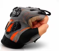 Unisex Half Finger Polyester Breathable Hand Protection Gym <b>Gloves</b> for <b>Weight</b> Lifting Fitness Exercise Sports & Cycling - Product Image 4