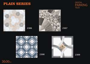 Dalles de sol modernes numériques pour extérieur, en céramique mate, 300x300mm (30x30cm, 12x12 pouces), pour allées et parkings - Product Image 5