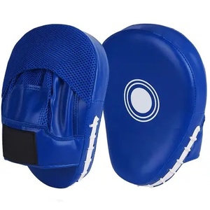 New Design <b>Boxing</b> Training Gloves 100% Genuine Cowhide Leather <b>Boxing</b> <b>Sparring</b> Hook And Loop Hand Focus Pads - Product Image 4