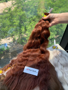 Extensions de cheveux naturels bruts vietnamiens NASAPremium en vrac, 100g, prix de gros, toutes couleurs, 60 cm - Product Image 2