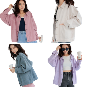 Venta al por mayor de alta calidad de la moda Casual Jean Chaquetas de mezclilla para las mujeres Chaquetas transpirables hechas en China - Product Image 1