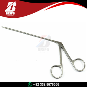 คีมจับหูขนาดเล็กสำหรับเด็ก 8.4 ซม. ด้ามจับแบบอัลลิเกเตอร์ ทำจากสแตนเลสสตีล ปลายหยัก ใช้สำหรับผ่าตัดโพลีปัส - Product Image 2