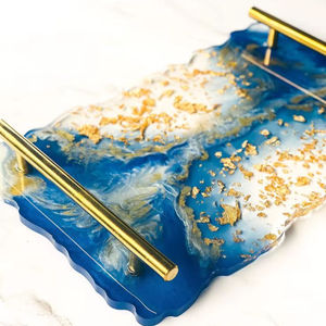 Custom Size <b>Resin</b> Tray <b>Top</b> Quality Home Hotel Kitchen Ware <b>Table</b> <b>Top</b> Epoxy <b>Resin</b> Tray Food Storage Tray Customize Packing - Product Image 6