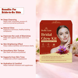 Vedicline <b>Kumkumadi</b> <b>Tailam</b> Bridal Glow Facial Kit 62ML for Whitening Glow and Skin Rejuvenation for Export Selling Price - Product Image 2