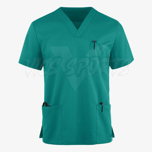 <b>Scrub</b> <b>Sets</b> 100% Cotton Soft Fabric Healthcare Apparel Relaxed Design Men's <b>Scrub</b> <b>Sets</b> for Medical Staff Everyday Wear - Product Image 3
