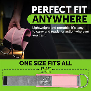 Sangle de cheville tendance fabriquée sur mesure, couleur unie, avec logo et impression personnalisés, pour la musculation et l'haltérophilie - Product Image 6