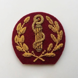 Classic Hand Embroidery Badges High Quality Custom Embroidered Appliques with OEM Service Factory Direct Manufacturing Support - Product Image 2