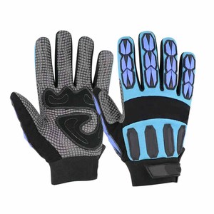 Synthetic Leather Back Four-way Foam <b>Lamination</b>, Tpr Strap Heavy Duty Heat Resistant Industrial Safety Mechanic Gloves - Product Image 6
