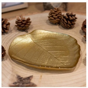 Bandeja de Aluminio Decorativa para Joyas, Anillos, Pendientes y Collares, con Diseño de Hoja Metálica, de Gran Venta - Product Image 3