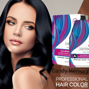 ครีมย้อมผมเคราตินสีดำ ลดราคาพิเศษ ปิดผมขาว 100% บำรุงเส้นผม สีติดทนนาน - Product Image 3