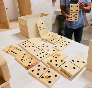 Dominos géants en bois de qualité supérieure |   Travaux en bois faits à la main de qualité |   Approvisionnement en gros |   Tarif direct usine - Product Image 2