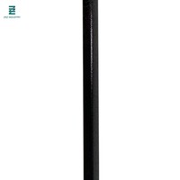 Vente en gros de balustres d'escalier en acier inoxydable noir mat de 1/2 pouce, 44 pouces, carrés creux, garde-corps en fer uni, fuseaux en fer forgé