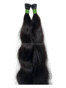 Extensions de cheveux humains indiens vierges 100 % Remy, noir naturel, 100 g, haute qualité, pointes en I, styles Deep Loose Wave, vente chaude - Product Image 2