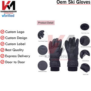 Ski <b>Gloves</b> <b>Touchscreen</b> Snow <b>Gloves</b> Waterproof Insulated Windproof Warm Fit for Ski and Snowboarding OEM - Product Image 3
