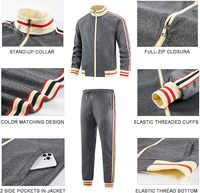 Setelan Olahraga Musim Dingin Premium Pria Jaket Latihan Fleece Lembut Celana Jogger Nyaman Pakaian Olahraga Atletik Luar Ruangan