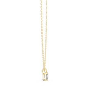 Pendentif solitaire en or 14 carats avec diamant princesse cultivé en laboratoire, plaqué rhodium, certifié IGI, pour femme, mariage, fiançailles, usage quotidien - Product Image 3