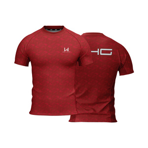 Maillot de sport personnalisé à manches courtes, léger, extensible, respirant, séchage rapide, antibactérien, écologique, pour la gym et le yoga - Product Image 3