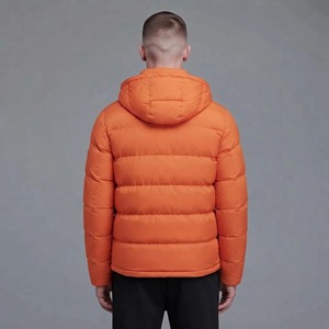 2027 Hot Sale Custom Front Hooded Jacket Oversized <b>Lightweight</b> Waterproof Men's Cotton Padded Black Puffer <b>Coat</b> for Winter - Product Image 3