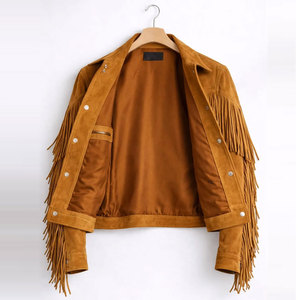 Luxury Style High Street Men's Goat <b>Suede</b> Leather <b>Jacket</b> Customizable Colors & Sizes Waterproof Windproof Winter - Product Image 3