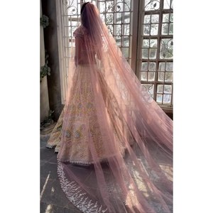 ชุด lehenga choli งานปักด้ายหลายงานปาร์ตี้ใน2XL - Product Image 6