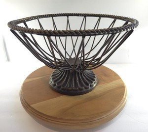 Panier de rangement pour fruits en fil de fer de qualité supérieure, écologique, moderne, avec revêtement en poudre noire, design nouvelle arrivée - Product Image 1