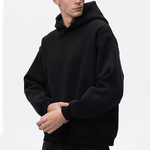 Custom <b>Mens</b> Regular Fit Hoodie French Terry Embroidered Streetwear <b>Pullover</b> Apparel Manufacturer - Product Image 2