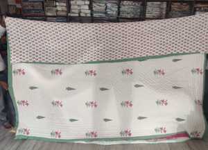Artisan Cotton Hand Block Printed Quilt Reversible Bedroom <b>Bedding</b> Premium Cotton Bed Cover Wholesale Bulk Manufacturer - Product Image 3