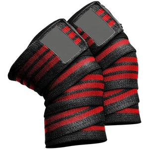 Manufacturer Custom 78-Inch Breathable Gym Wrap Unisex Powerlifting Squats Knee Support for Deadlift Squats <b>Fitness</b> <b>Safety</b> - Product Image 5