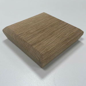 Stair Newel Caps Red Oak For Newel Post Caps 90mm Stair Parts Modern Elegant Wooden Staircase Bacony - Product Image 1