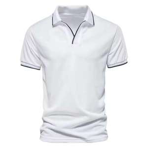 High Quality 100% Organic Cotton Solid Knitted Embroidered Breathable Quick Dry Custom Made <b>Gothic</b> Short Sleeve Men's <b>Shirts</b> - Product Image 1