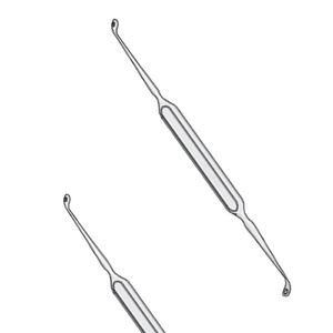 Cuchara Quirúrgica Falconer de Doble Extremo Angulado, 191 mm de Largo, Instrumento Quirúrgico Manual de Acero Inoxidable, Reutilizable, con Certificación CE - Product Image 1