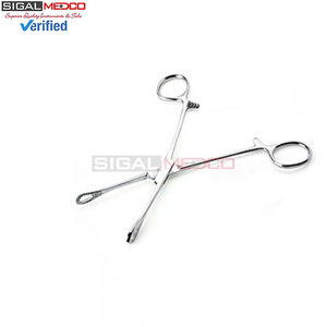 Mini-pince à éponges hémostatique de 5,5 pouces pour piercing corporel, en acier inoxydable, pince à pansement antidérapante à mâchoires dentelées - Product Image 2