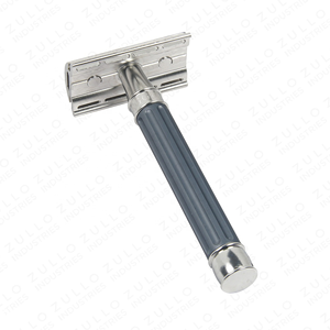 Rasoir de sécurité manuel en acier inoxydable de qualité supérieure, rasoir à double tranchant pour la barbe et le visage des hommes - Product Image 2