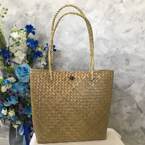 Sac d'école en raphia de premier choix, prix compétitif, sacs pour femmes en jonc de mer tressé à la main, sacs à main en paille - Product Image 5