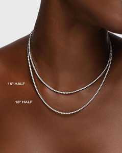 Collares de Diamantes Cultivados en Laboratorio, Clásicos, Delicados y Elegantes, Gargantillas de Novia para Boda, Personalizados en Oro Sólido de 14K y 18K, Corte Redondo para Mujer - Product Image 3