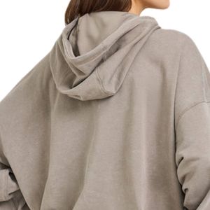 Sweat-shirt à capuche zippé pour femme, coupe décontractée, en molleton doux, chaud, à manches longues, pour l'hiver et la mode urbaine - Product Image 4