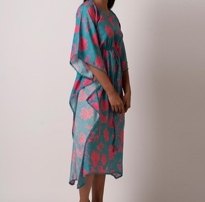 Hot Sale <b>kaftan</b> Women's Bohemia Loose Fit Polyester <b>Summer</b> Dress Beautiful Islamic clothing for women Traditional Muslim Cloths - Product Image 6