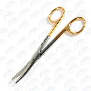 กรรไกรผ่าตัดพรีเมียมเคลือบสีหลากหลายชนิด เครื่องมือแพทย์ สแตนเลส กรรไกรมายโอโค้ง ผลิตตามสั่ง - Product Image 3