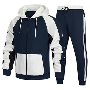 Men Cotton Sportswear Tracksuit Outfit Hoodie Jogger Pants <b>Athletic</b> Fashion Daily Wear for Men Style - Product Image 3