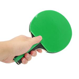 Raqueta Profesional de Tenis de Mesa con Hoja de Madera, Pala de Ping Pong con Superficie de Goma Verde, Mango Antideslizante, Duradera para Entrenamiento - Product Image 3